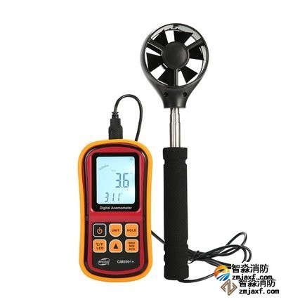 數(shù)字風(fēng)速計(jì)量程：0ｍ/ｓ～45ｍ/ｓ；精度：±3％